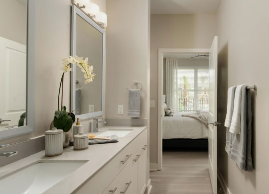 Master Bath with Double Vanities