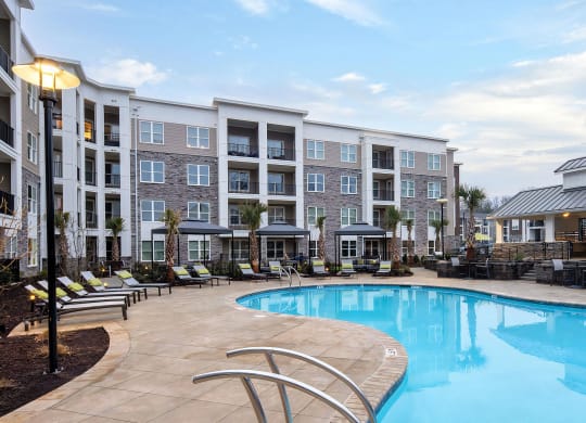 Resort Style Pool with Chaise Seating