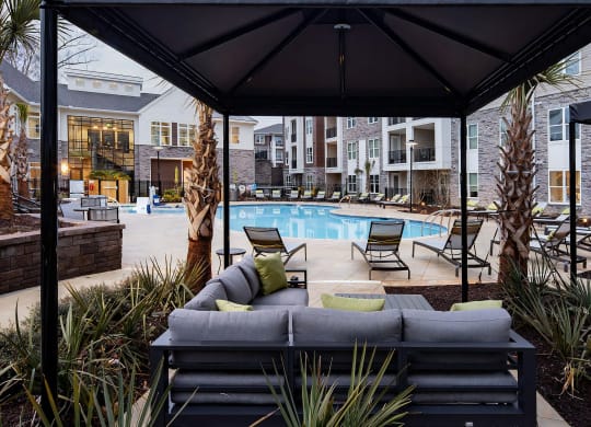 Resort Style Pool with Outdoor Seating
