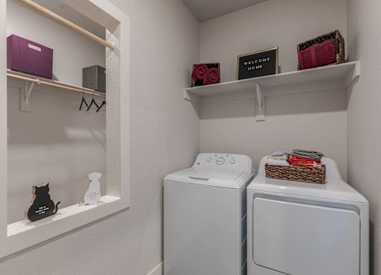 Large Laundry Room With Washer And Dryer