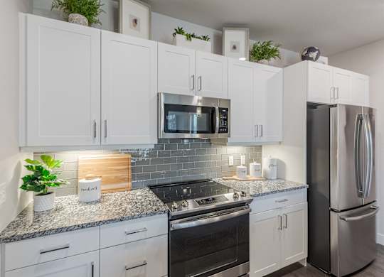 Kitchen With White Cabinets