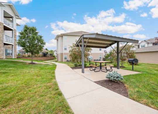 our apartments offer a park with a picnic table