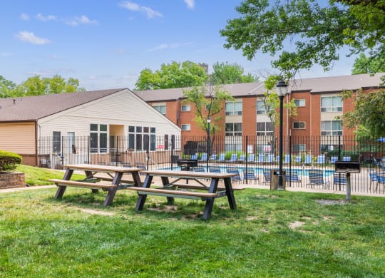 our apartments offer a park with a swimming pool