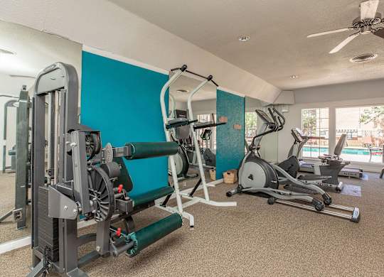 the gym has plenty of exercise equipment for your workouts