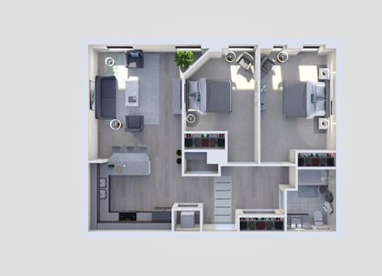 chicago floor plan at Grand Wisconsin, Milwaukee