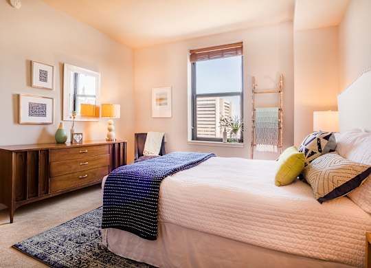 Comfortable Bedroom With Large Window at Grand Wisconsin, Milwaukee, WI, 53203
