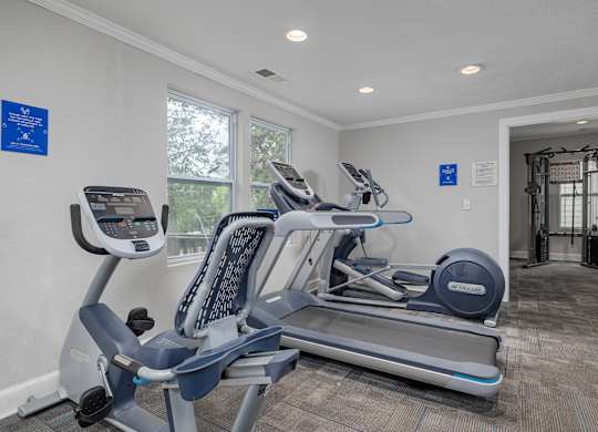 A Gym With a Treadmill at Avondale Place Apartments, Avondale Estates, GA, 30002