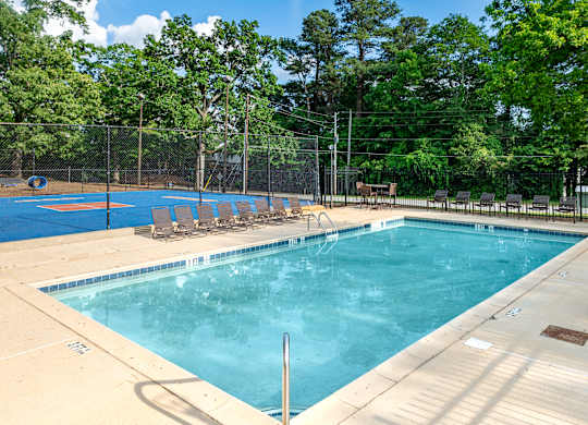 A Large Outdoor Swimming Pool at Avondale Place Apartments, Avondale Estates