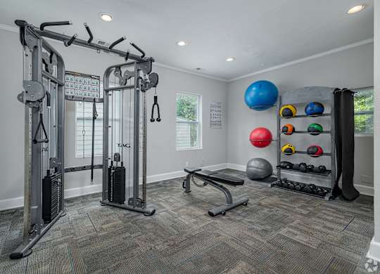 A Home Gym at Avondale Place Apartments, Avondale Estates, Georgia