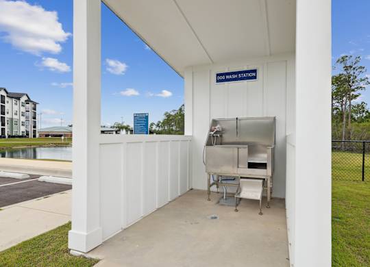 Pet wash station at The Beacon at 331 Apartments, Santa Rosa Beach, FL