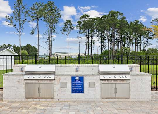 Grill area at The Beacon at 331 Apartments, Santa Rosa Beach, FL