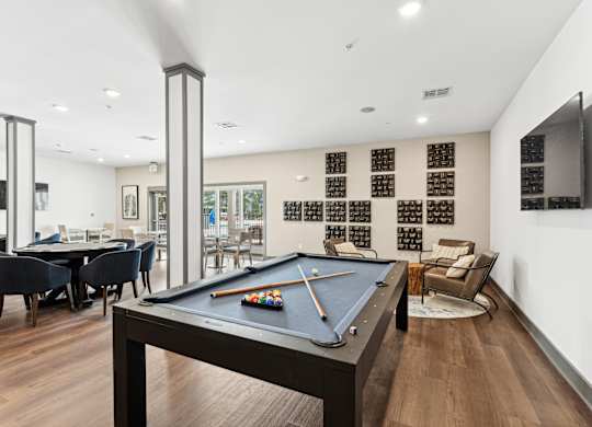 Billiards Table at The Leo Myrtle Beach, South Carolina, 29579