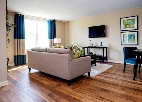 Living room at Ventana at The Lake, Hendersonville, TN 37075.