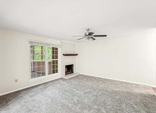 Empty Living Room at The Groves Apartments, Raleigh, NC, 27604