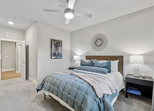 Comfortable Bedroom at The Exchange at Crestview Apartments, Crestview, FL