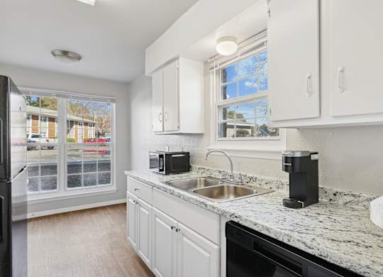 Kitchen with sink at Lexington on the Green, North Carolina, 27604