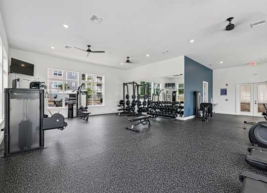 State Of Art Fitness Center at The Exchange at Crestview Apartments, Crestview, Florida
