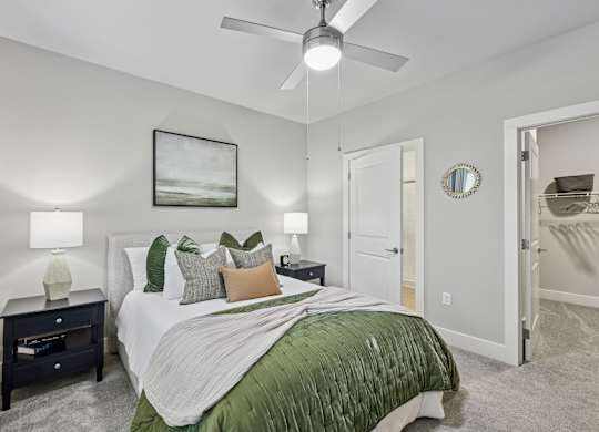 Bedroom With Closet at The Exchange at Crestview Apartments, Crestview, Florida