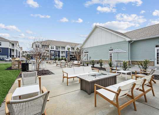 Outdoor Firepit Patio at The Parker Leland, Leland, NC 28451