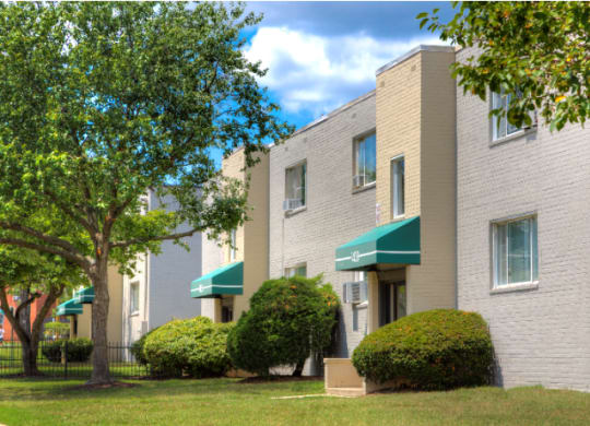 an image of an apartment building with a geometric illusion