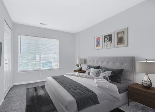 Bedroom at Waterside at Reston.