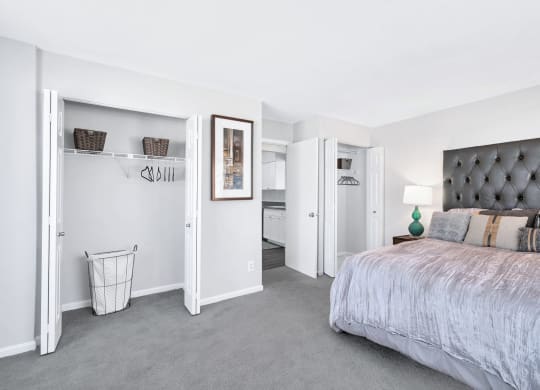 One of the bedroom at Waterside at Reston features 2 closets.