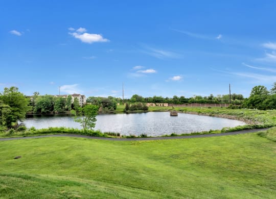 Views of the lake at Waterside at Reston.