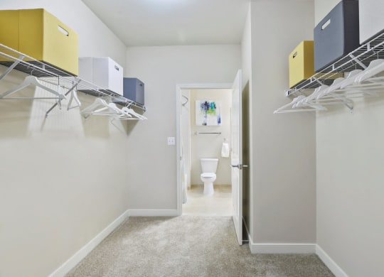 Large closet at the Flats at Neabsco