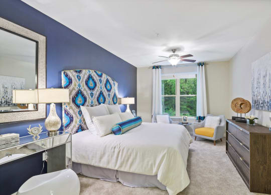 Bedroom at the Flats at Neabsco