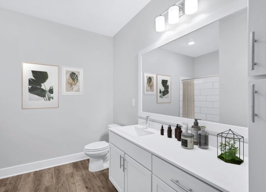 The bathroom in the Douglas floor plan at Overlook at Riverside.