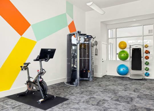 the gym at the m on hennepin apartments