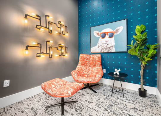 the preserve at ballantyne commons conference room with chairs and a painting