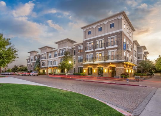 the residences at city center apartments exterior street view