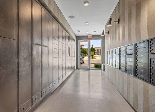 package lockers and mail room