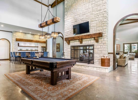 24-Hour Clubroom with Billiards Table