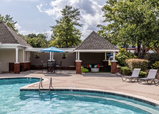 take a dip in the pool at villas at houston levee west apartments in cord
