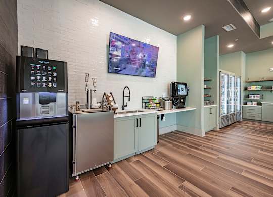 our apartments showcase a beautiful kitchen