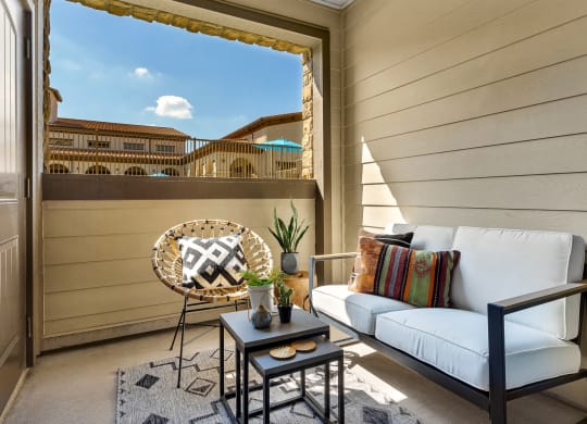 Patio/Balcony with Storage Closet