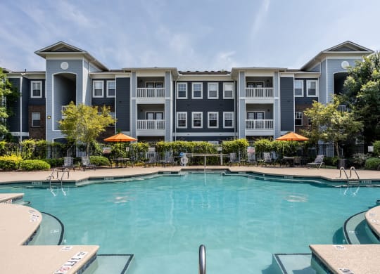 our apartments showcase an unique swimming pool
