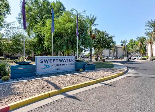 A sign for Sweetwater at Sweetwater At Metro North Apartments, Arizona