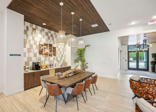 Clubhouse Private Dining Area at Edge75, Naples, Florida 34104