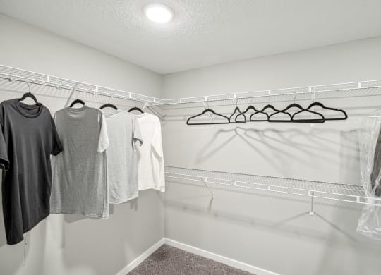 our spacious closet has closets for all your clothes and shoes at Edge75, Naples, Florida 34104