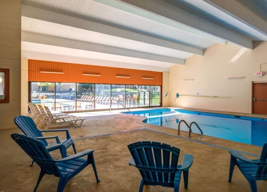 indoor pool chairs at Glen at Burnsville, Minnesota, 55337