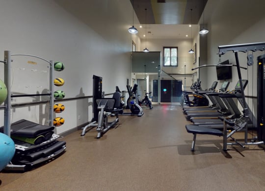 Fitness Center With Modern Equipment at Heritage at Waters Landing, Germantown, 20874