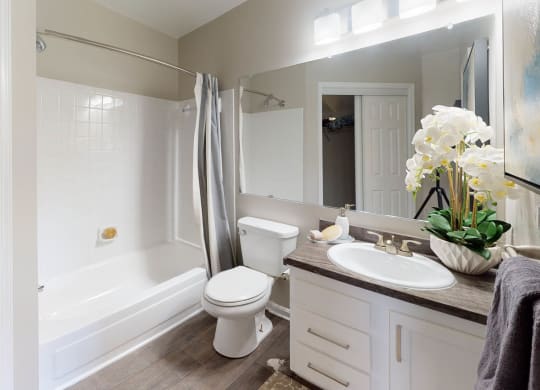 Soaking Tubs With Ceramic Tile at Heritage at Waters Landing, Maryland