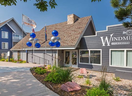 Leasing Office Exterior at Windmill Apartments, Colorado, 80916