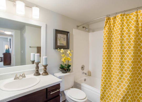 Full Bathroom at Deer Crest Apartments, Broomfield, CO