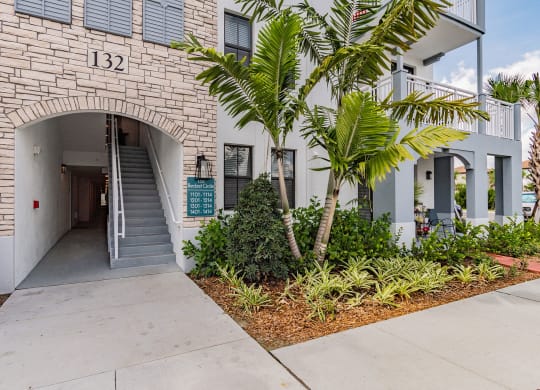 Walking Path and Stairs to Apartments at Edge75, Naples, Florida 34104