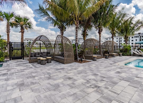 Expansive Sundeck with Shaded Cabanas at Edge75, Florida