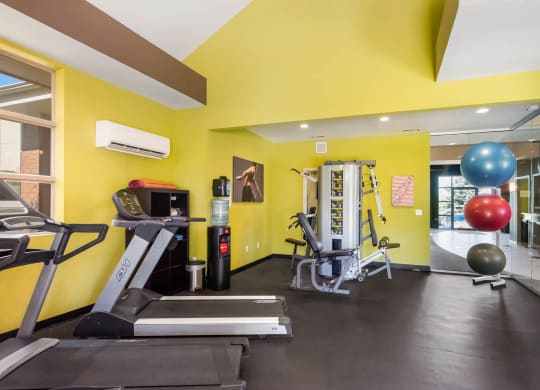 Fitness Center With Modern Equipment at Heritage at Hidden Creek, Colorado Springs, Colorado